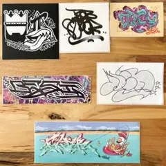 ① グラフィティー ステッカー 6枚セット graffiti グラフィティ