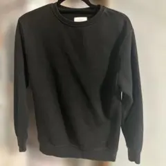 zara kids 無地　ブラック　トレーナー