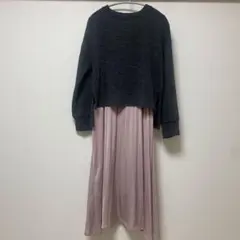 マタニティ ドッキングワンピース