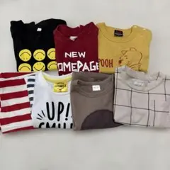 ベビー Tシャツ 半袖 セット 7枚 まとめ売り 保育園 80-96cm
