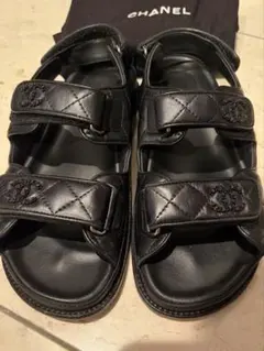 CHANEL シャネル マトラッセ サンダル ブラックのサムネイル