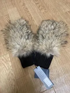 デミクラブ/DEMI CLUB フォックスファー ミトン手袋 カシミヤ