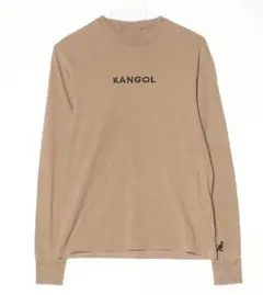 KANGOL ロゴプリント 長袖カットソー ベージュのサムネイル