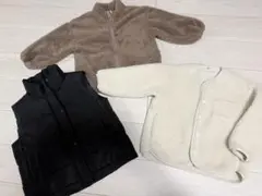 2025-2026購入　UNIQLOボアアウター入り３点セット120