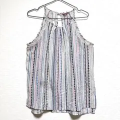 【L】 Candie's ストライプ柄 キャミソール カラフル トップス 古着