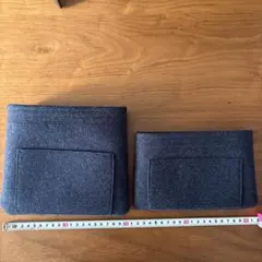 バッグインバッグ フェルト製 2点セット　ネイビー