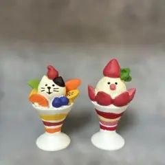 デコレ　コンコンブル よくばりフルーツパフェ　文鳥スイーツ苺パフェ