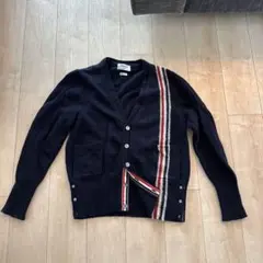 THOM BROWNE ネイビー カーディガンサイズ2 メンズ