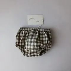 organiczoo オリーブ ギンガムチェック　ブルマ　6-12m