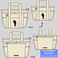 ◯JIN AKANISHI RED WEST 2025ミニトートバッグ