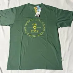 UNIQLO あつまれどうぶつの森　あつ森　Tシャツ　Mサイズ　カーキ色　株ロゴのサムネイル