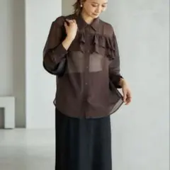 田中里奈さん mysa closet フリルシアーブラウス Mサイズ 完売品