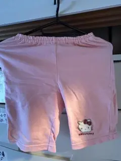 ハローキティ刺繍 ピンクショートパンツ 130