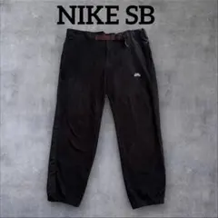 NIKE SB フリースパンツ M ブラック 切替デザイン