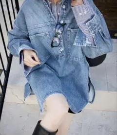 SLOBE IENA LE DENIM フィールドオーバーチュニック