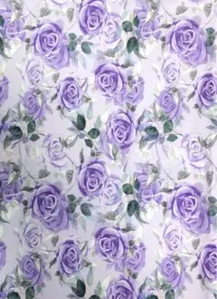 #XmasセールNo.231 紫の薔薇 オックス 約50×50