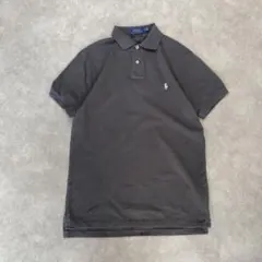 POLO RALPH LAUREN ポロシャツ グレー 刺繍ロゴ　Sサイズのサムネイル