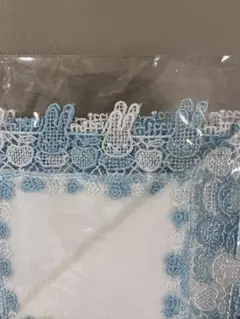 新品　近沢レース　ミッフィー　バイカラーブルーハンカチ