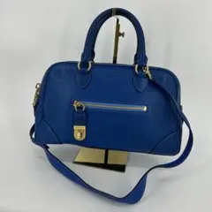 極美品】J&M DAVIDSON ネイビーブルー レザーショルダーバッグ - メルカリ