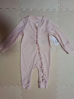 GAP　ピンク ダブルファスナー ロンパース 60cm