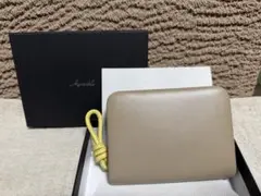 本革ラムレザー コイン、カードケース付 二つ折り財布 Agreable 新品
