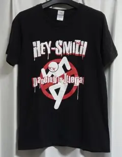 HEY-SMITH プリント バンドTシャツ Ｍサイズ 黒 ブラック ヘイスミス