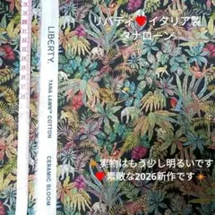 2026SSリバティタナローン❇リトルエデン生地幅×縦約40㎝＋小さなはぎれ付き