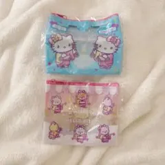 マツケンサンバ キティ　クリアラメポーチ　2個