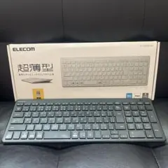 ELECOM 超薄型 ワイヤレスキーボード TK-FDP099TWH 本体