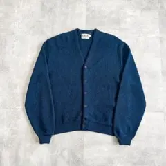 70s gold smith's ネイビー アルパカ ニットカーディガン