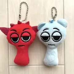 【Sprunki】スプランキー　BIG　ぬいぐるみストラップ　キーホルダーセット カラー選べる2個セット】 キーホルダー スプランキー sprunki plush