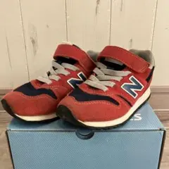 new balance 373 キッズスニーカー レッド/ネイビー