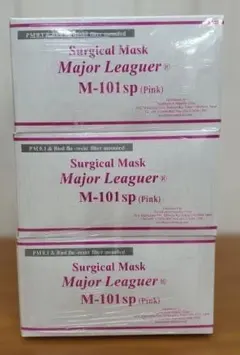 サージカルマスク Major Leaguer M-101sp ピンク 6セット