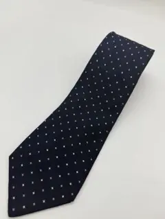 CRICKET DESIGN WORKS シルクネクタイ ネイビー ドット