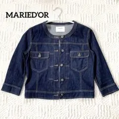 MARIED’OR ノーカラー デニムジャケット 七分袖 春アウター◆未使用