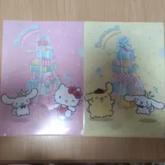 くら寿司　ポムポムプリン　シナモロール　キティ　クリアファイル　サンリオ
