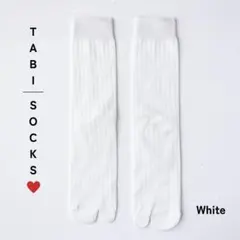 足袋 ソックス 無地 2本指 ナチュラル 綿混 ホワイト クルー丈 白 89P