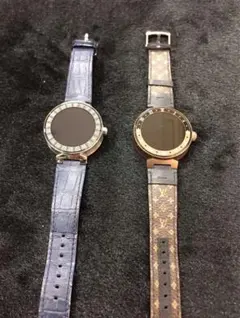 ヴィトン タンブールホライゾン2個QA004Z QA052Z 青はジャンク品