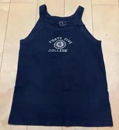 45R タンクトップ ネイビー FORTY FIVE COLLEGE サイズ2のサムネイル