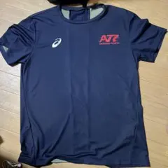 ASICS バレーボールシャツ XL ネイビー