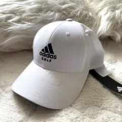 【未着用タグ付き】adidas ゴルフキャップ　白グレー