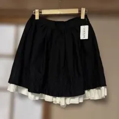魔法少女まどか.マギカ　スカート 黒白 ダイヤモンド刺繍　未使用品