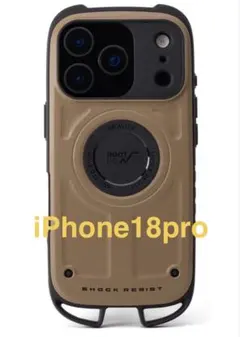 ほぼ新品☆ ROOT CO. iPhone 18pro ケース コヨーテ