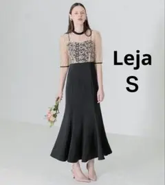 leja 2wayレース花柄オフショルダーマーメイドワンピースドレス M