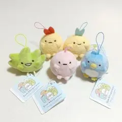 すみっコぐらし ばんざいゴムひも付き マスコット 全5種セット