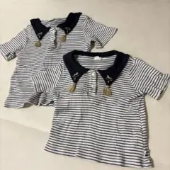 バースデイ コトリ ボーダー襟付き　トップス　70 90