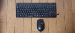 ELECOM ワイヤレスキーボード＆マウス TK-FDM086MBK(難あり)