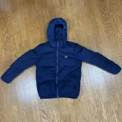 LACOSTE フード付き ネイビー ダウンジャケット US XS