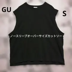 GU ノースリーブオーバーサイズカットソー ブラック　S　メンズのサムネイル