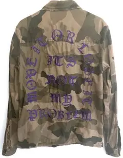 H&Mカモフラ迷彩刺繍ロゴトラビススコットカクタスジャック平本蓮カニエウエスト